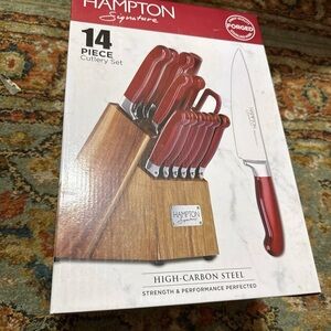 14-Piece Red Cutlery Set